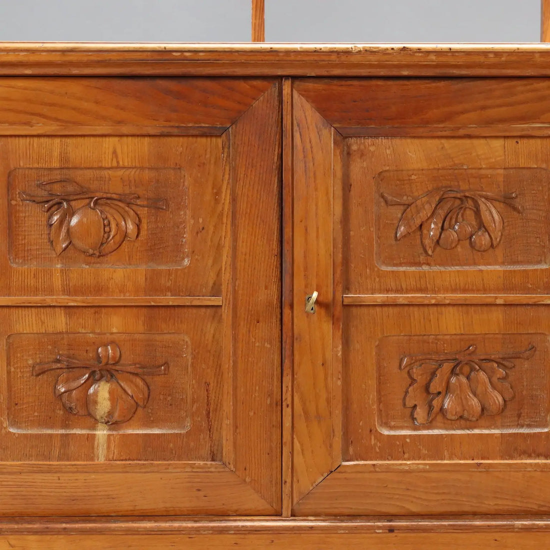 Vintage Buffet Oak Veneer Design Italy 1950s