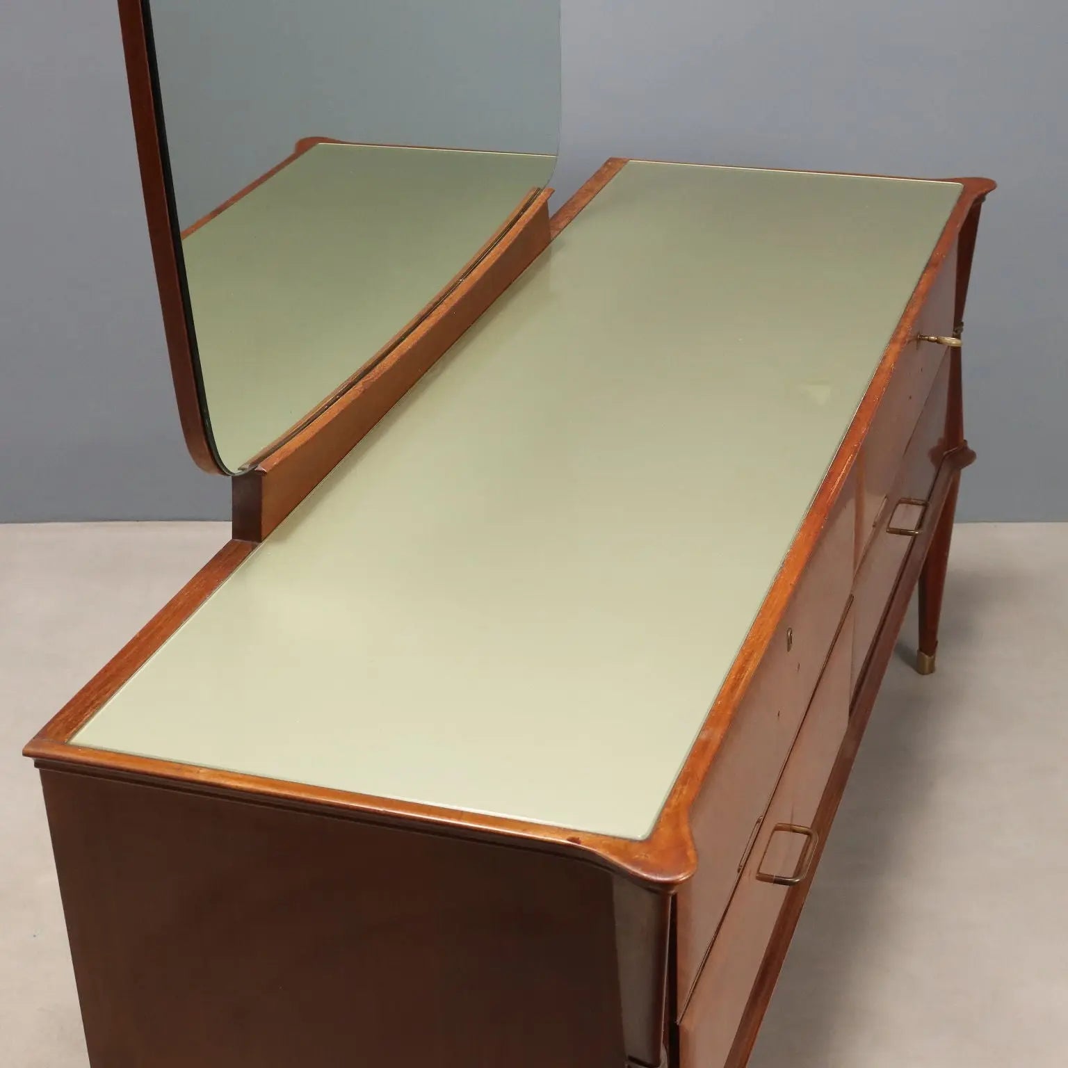 Vintage Chest of Drawers Mahogany Veneer Design 1950s-60s
