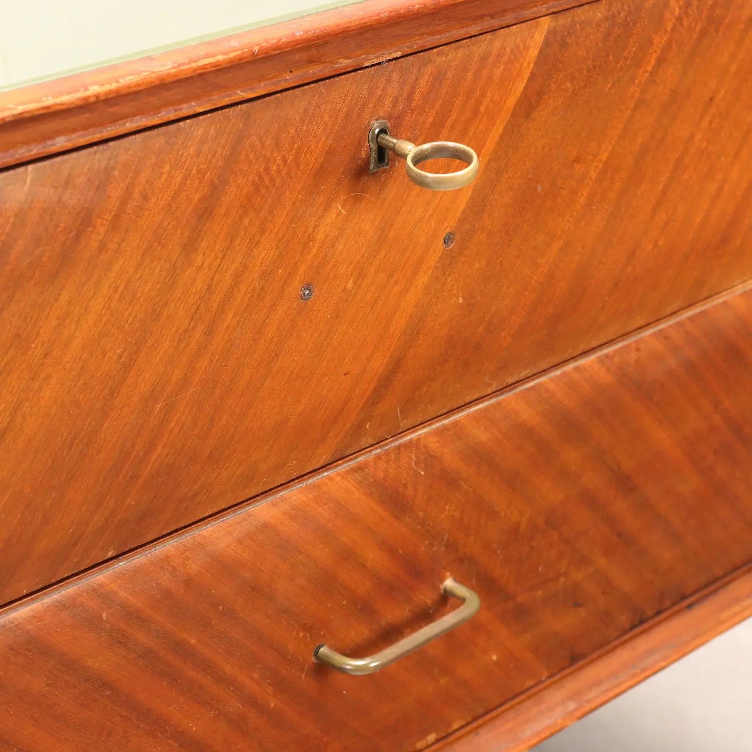 Vintage Chest of Drawers Mahogany Veneer Design 1950s-60s