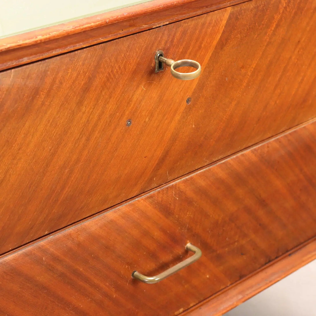 Vintage Chest of Drawers Mahogany Veneer Design 1950s-60s