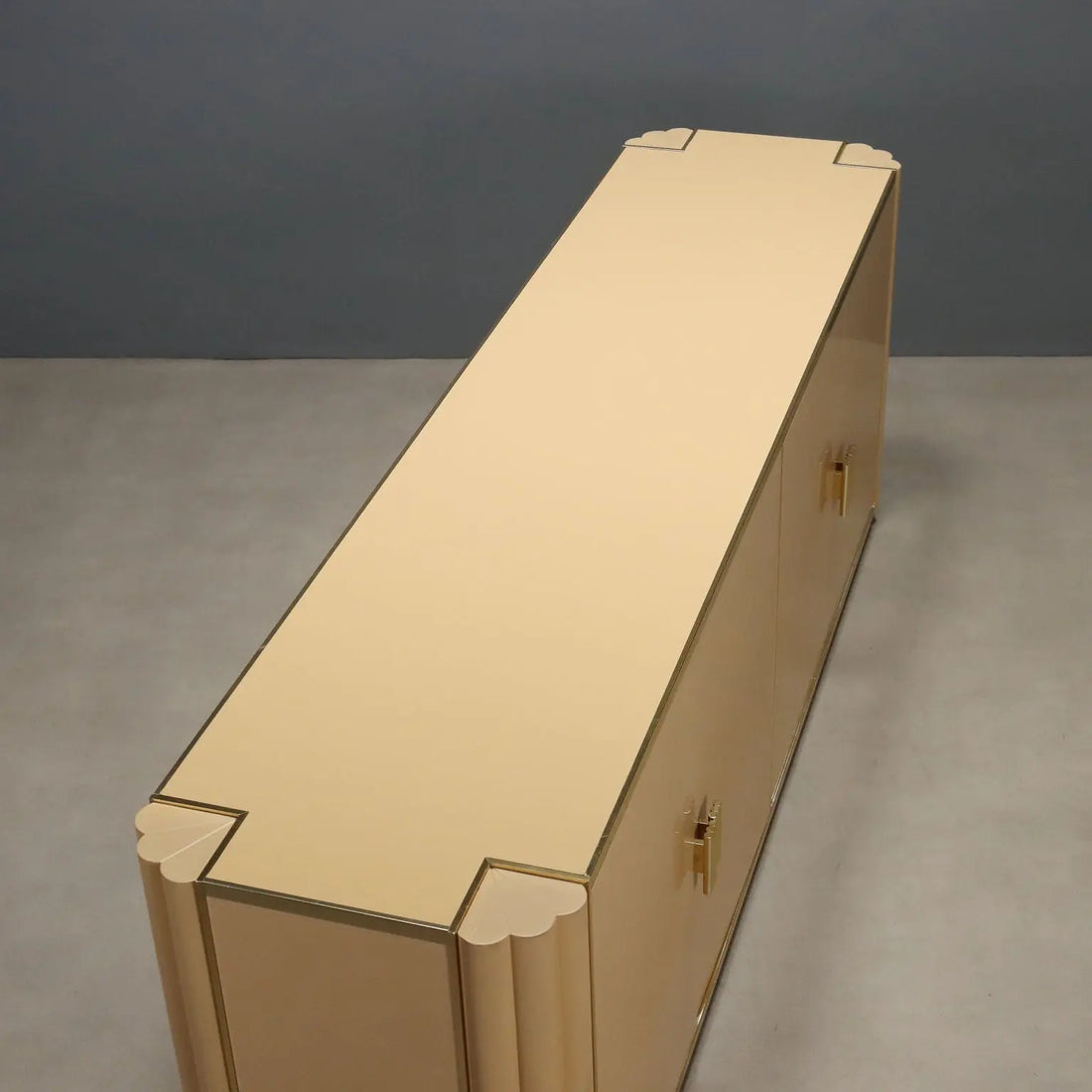Vintage Sideboard Alain Delon for Mario Sabot Lacquered Wood 1970s