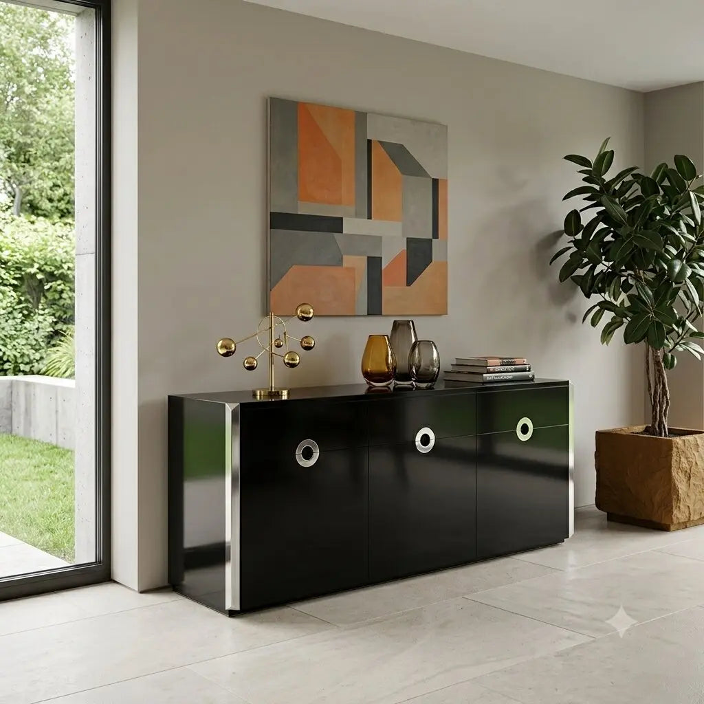 Vintage Storage Unit Design Willy Rizzo for Mario Sabot Italy 1970s