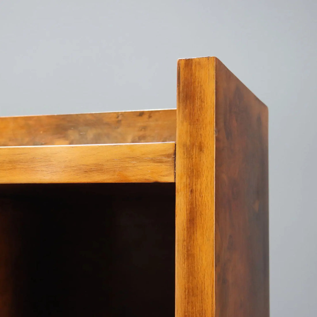 Vintage Wardrobe Burl Aluminium Design Italy 1930s