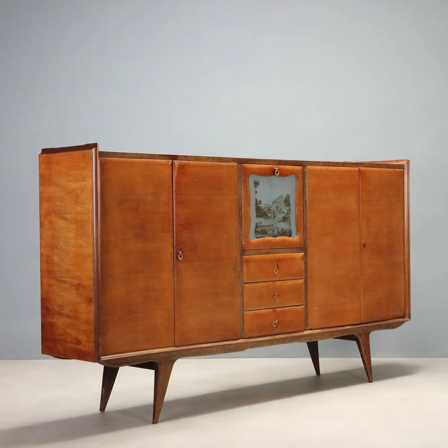 Vintage Cupboard Mahogany with Bar Compartment Design 1950s-60s