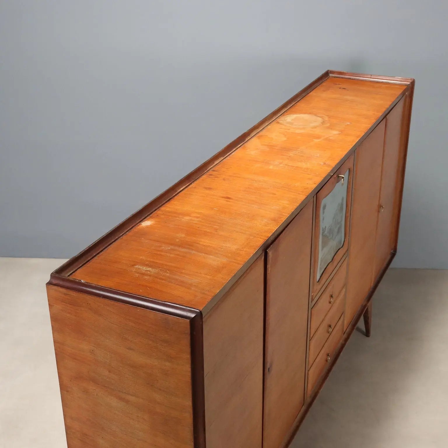 Vintage Cupboard Mahogany with Bar Compartment Design 1950s-60s
