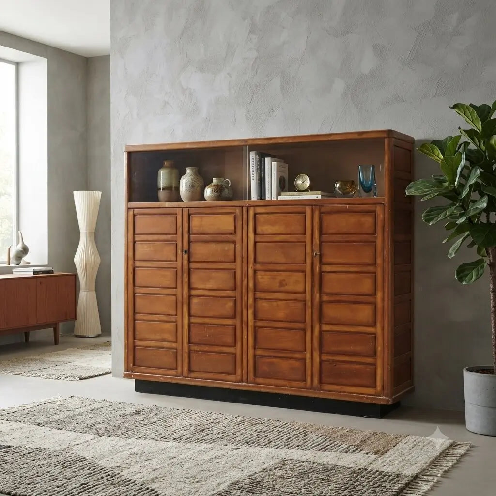 Vintage Cabinet In the Style of Anonima Castelli Design 1960s