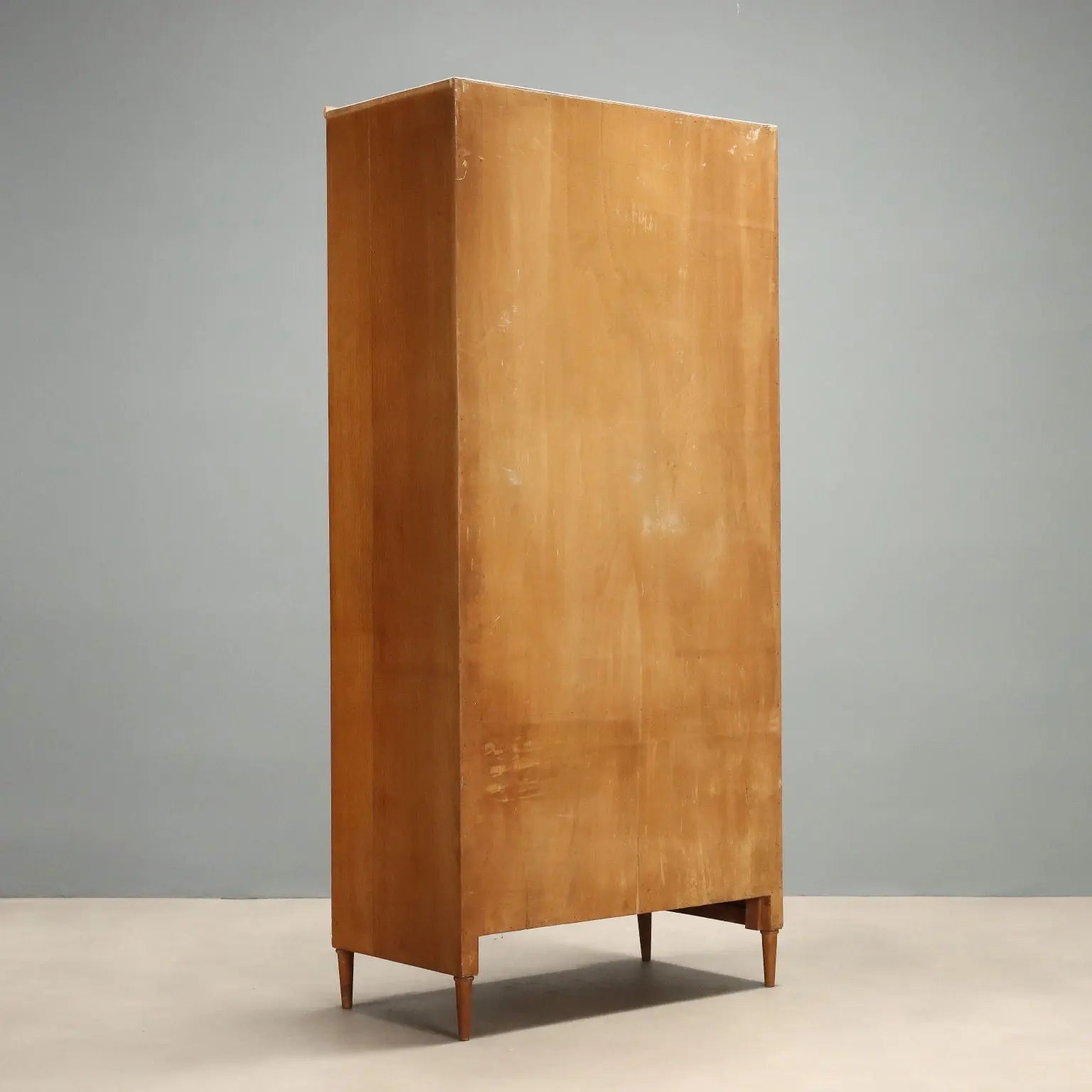Vintage Wardrobe Oak with Drawers Design Italy 1960s