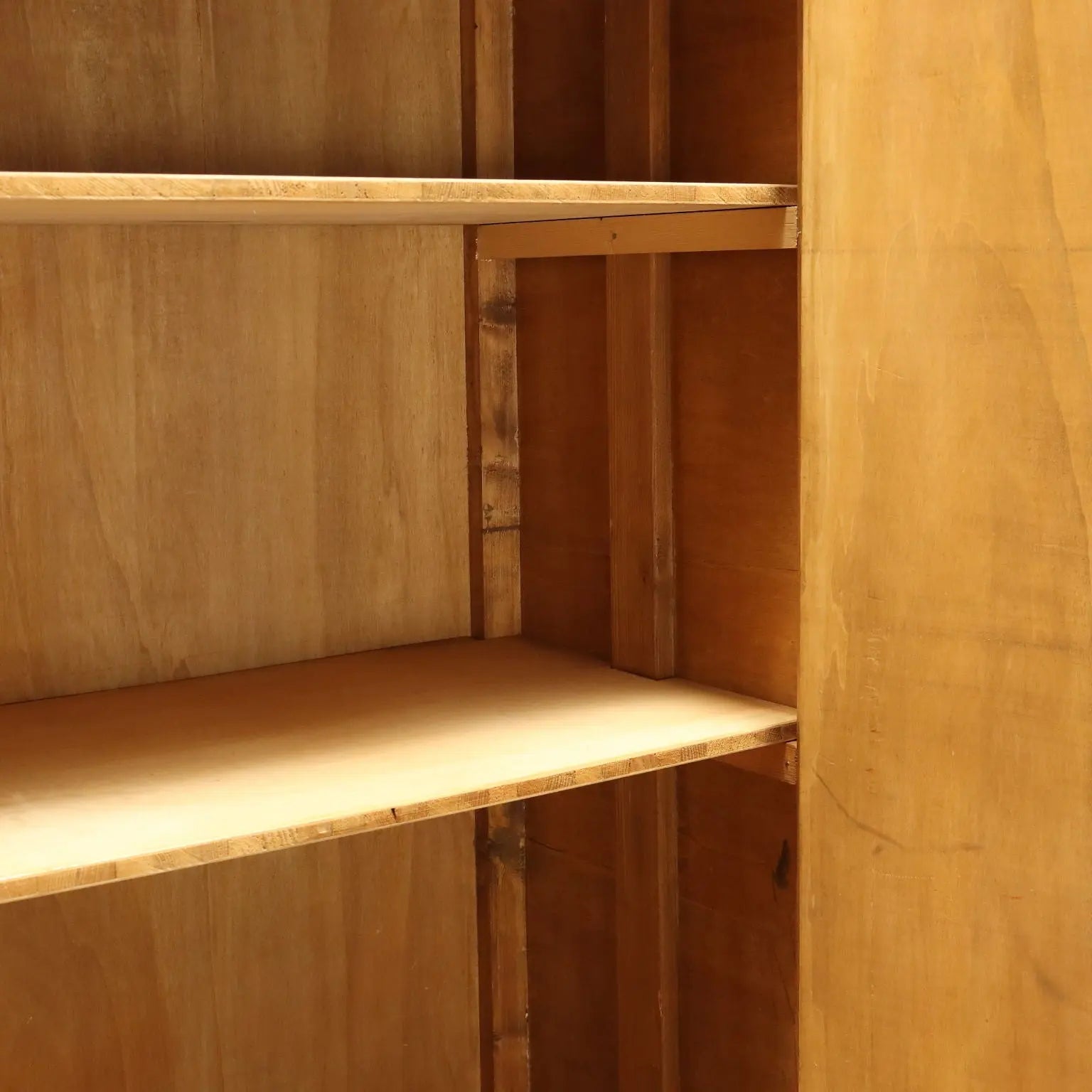 Vintage Wardrobe Oak with Drawers Design Italy 1960s