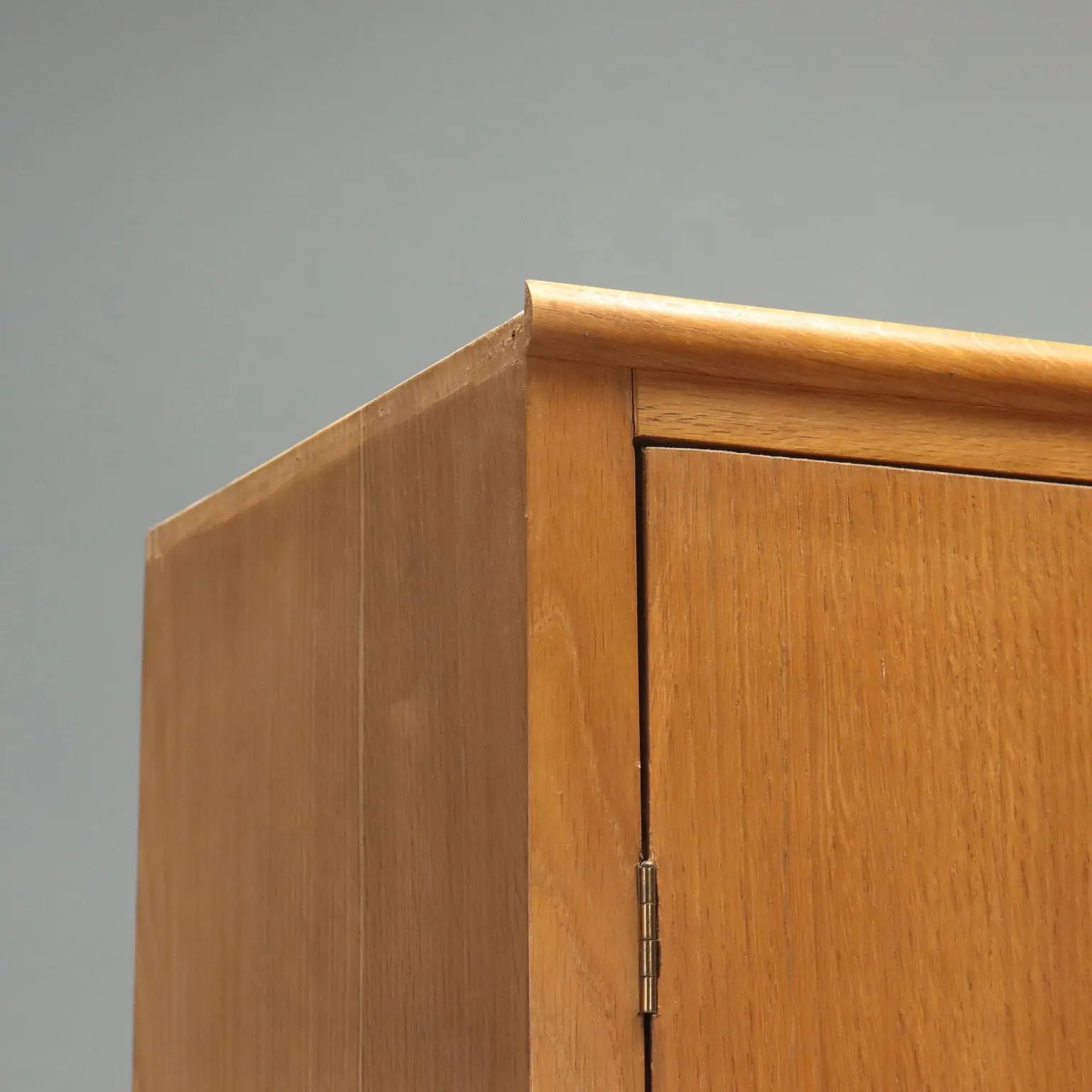 Vintage Wardrobe Oak with Drawers Design Italy 1960s