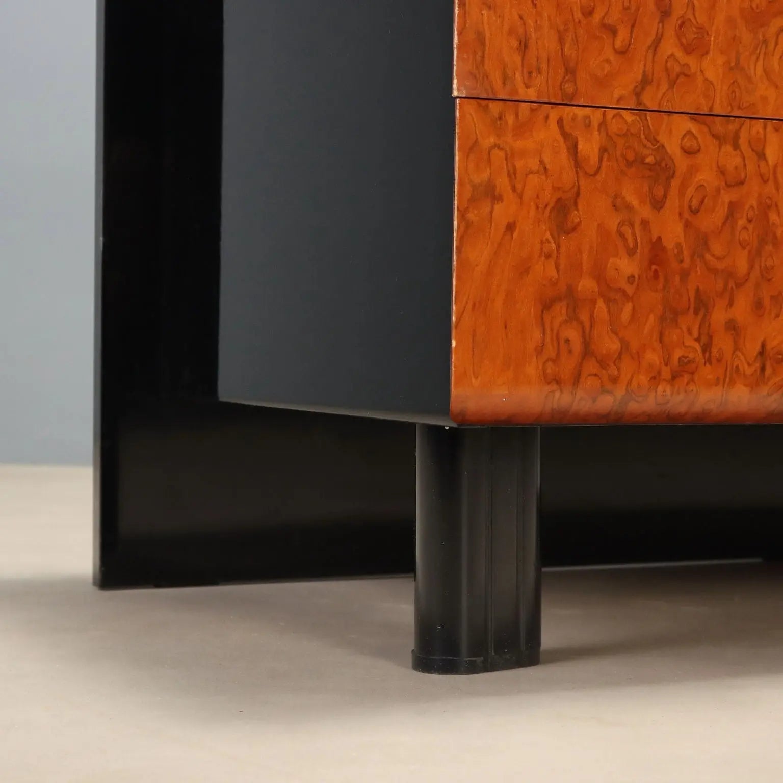 Vintage Cabinet Lacquered Wood Design Italy 1980s