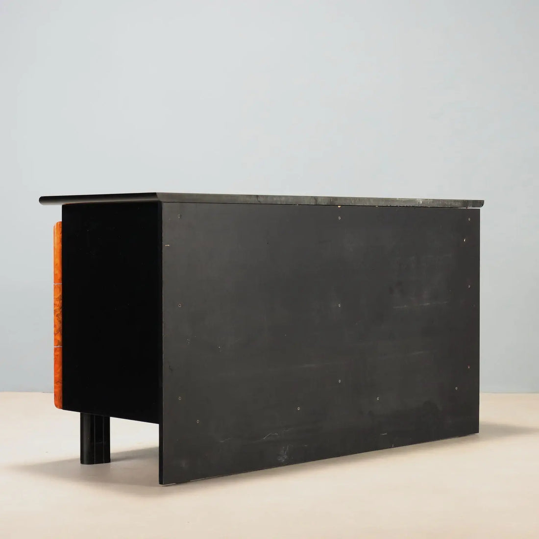Vintage Cabinet Lacquered Wood Design Italy 1980s