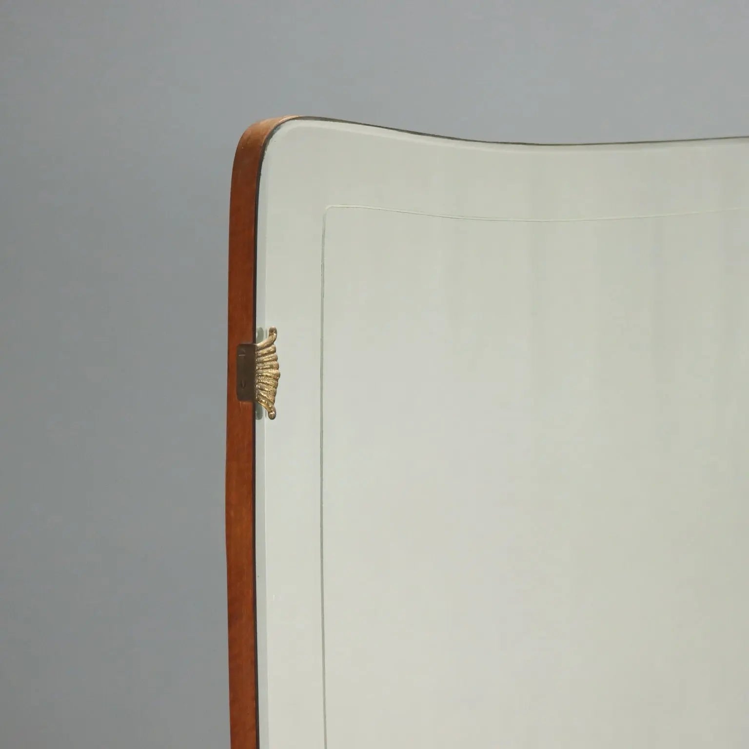 1950s-60s Mahogany Dresser with Glass Top