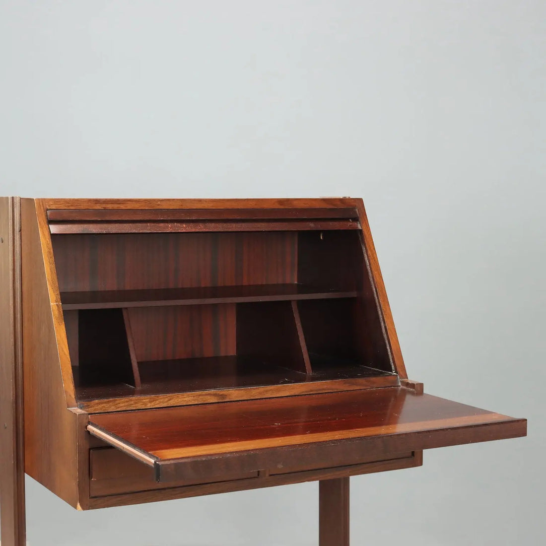 1960s Roll-Top Desk in Exotic Wood