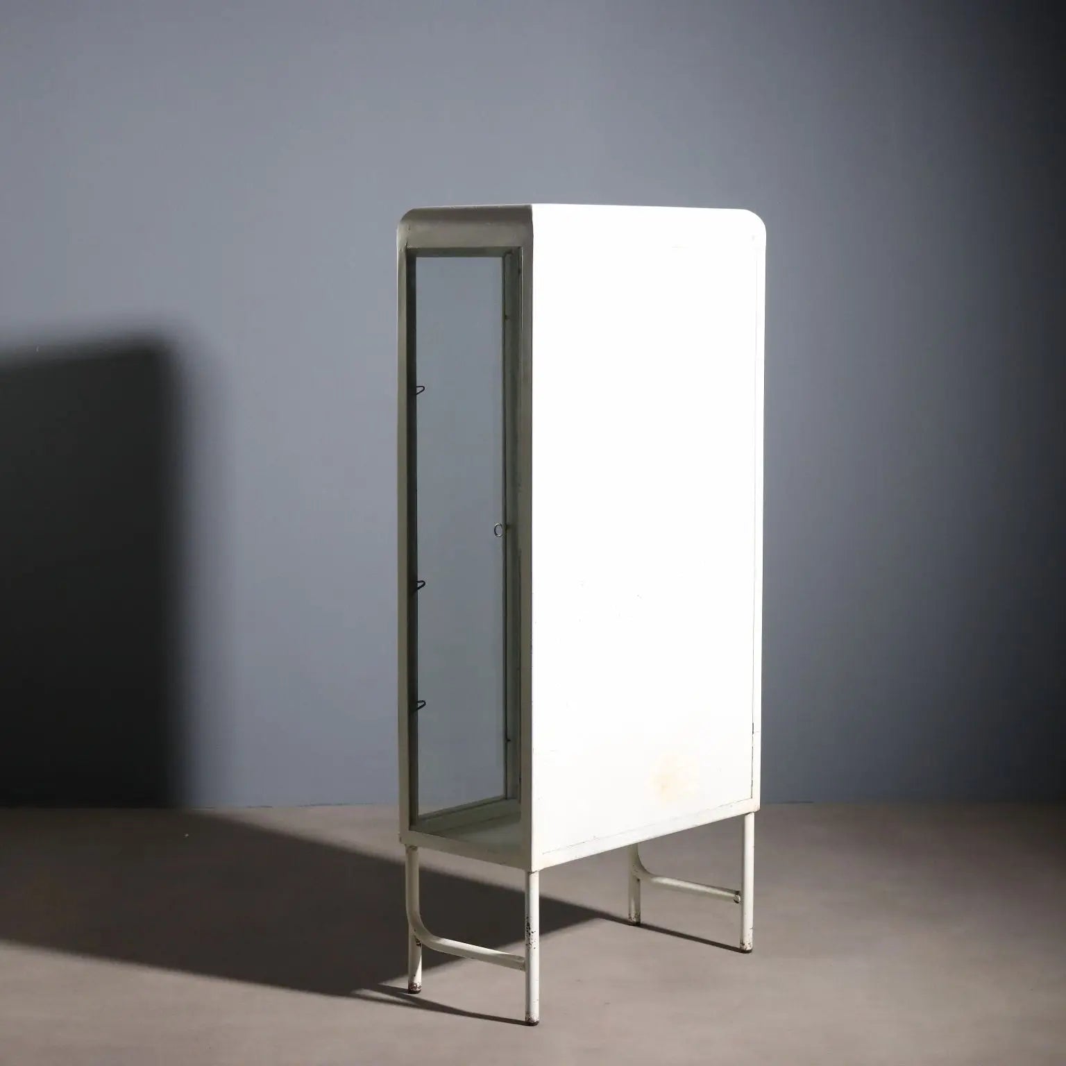 1960s Enameled Metal Industrial Cabinet