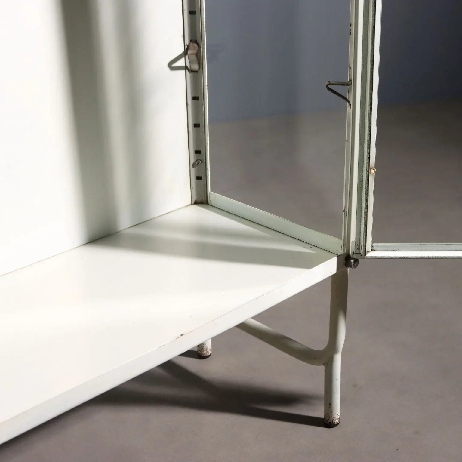 1960s Enameled Metal Industrial Cabinet