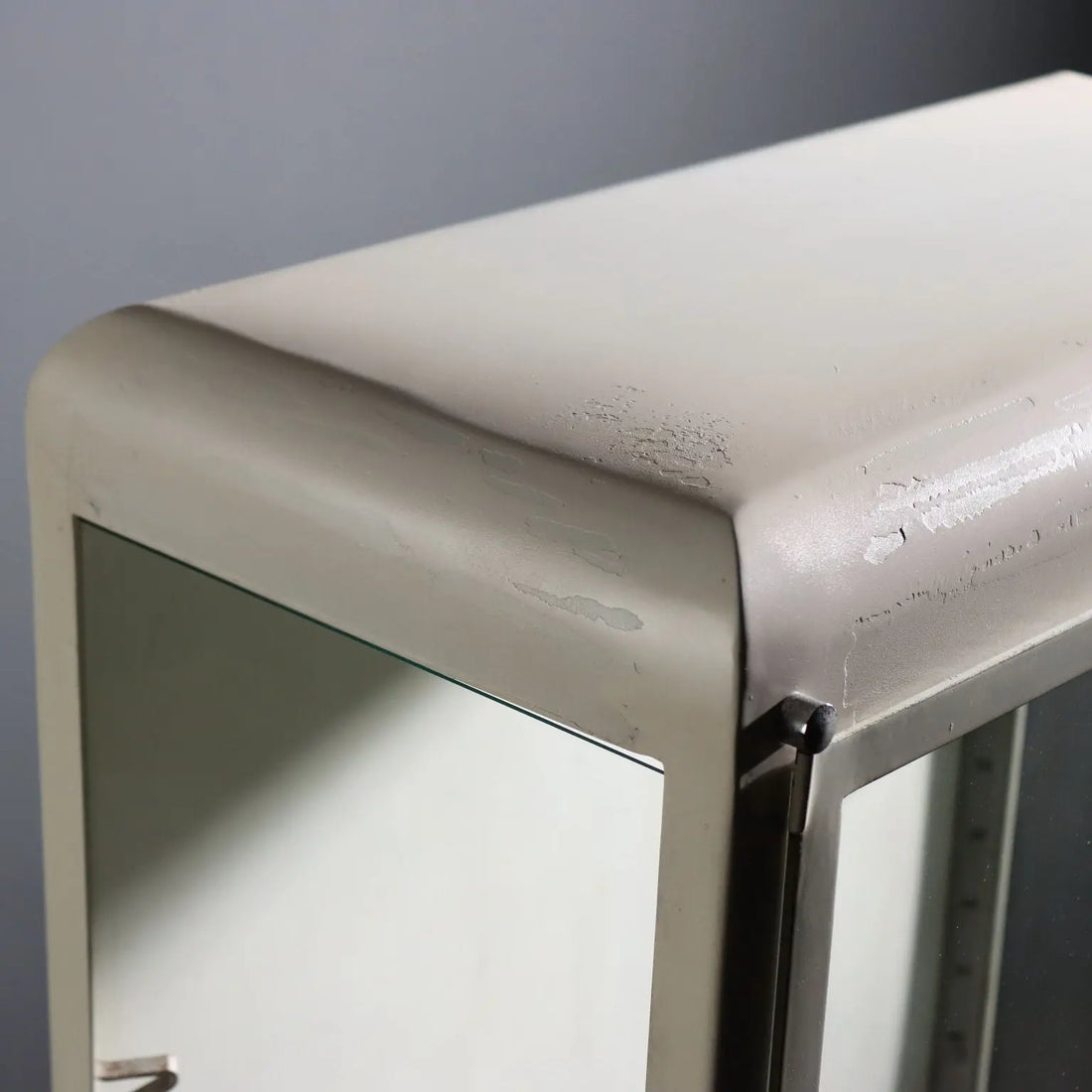 1960s Enameled Metal Industrial Cabinet