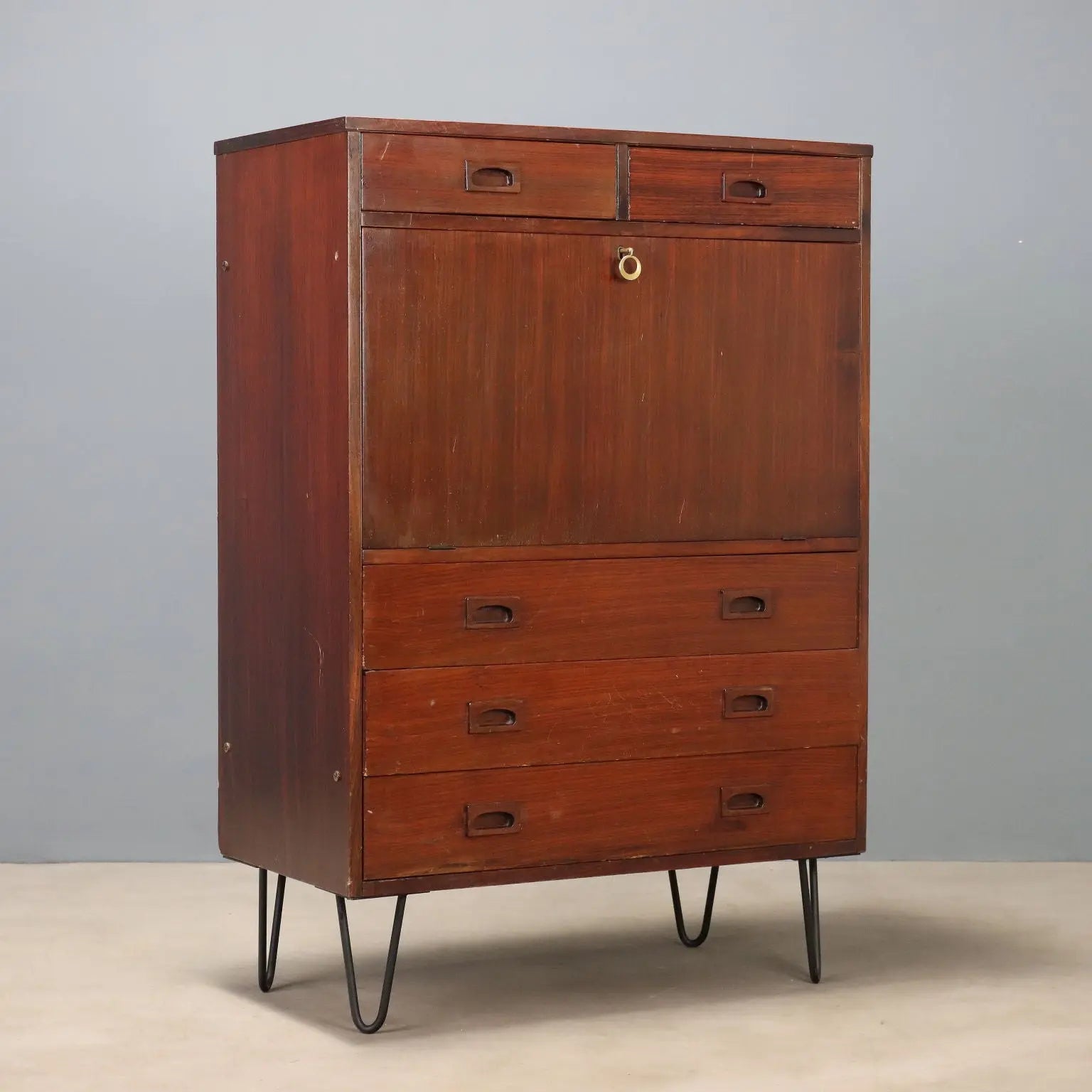 1960s Vintage Mahogany Wood Sideboard