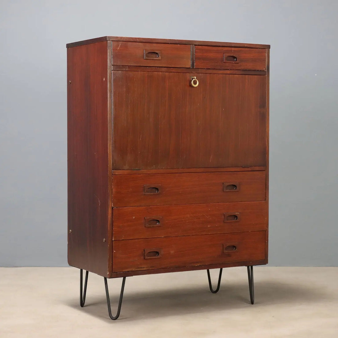 1960s Vintage Mahogany Wood Sideboard