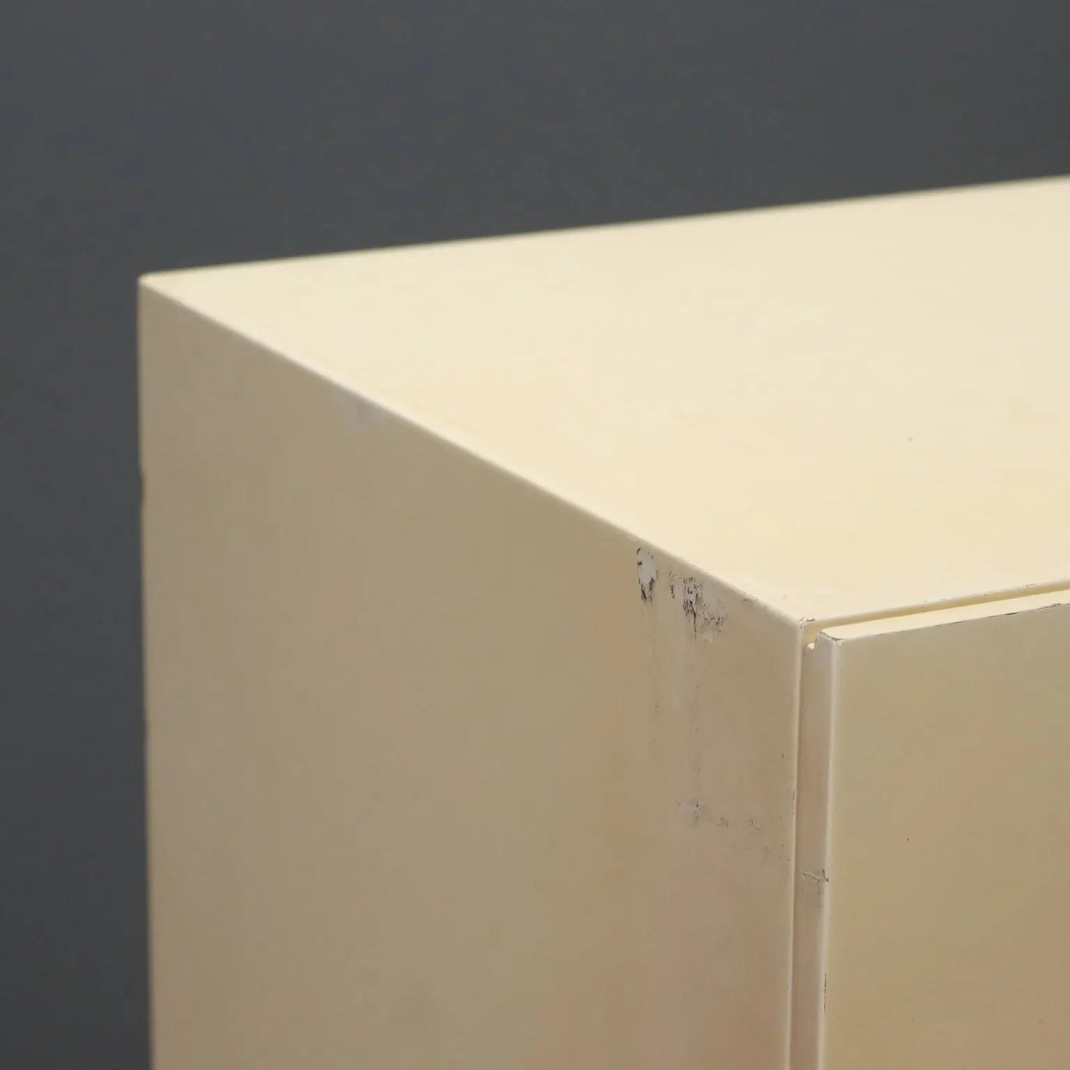 Vintage Chest of Drawers Lacquered Wood Brass Design 1970s