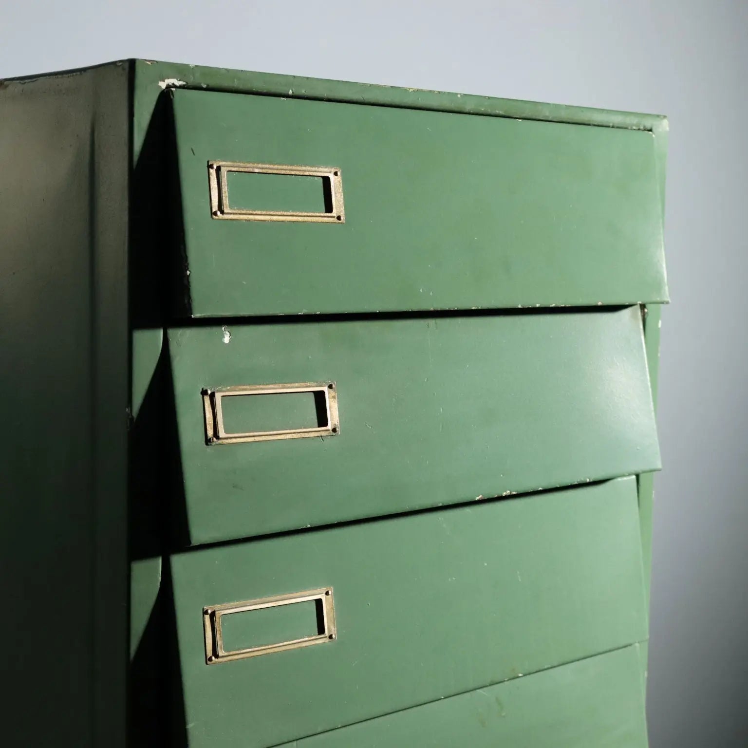 1960s Enameled Metal Industrial Chest