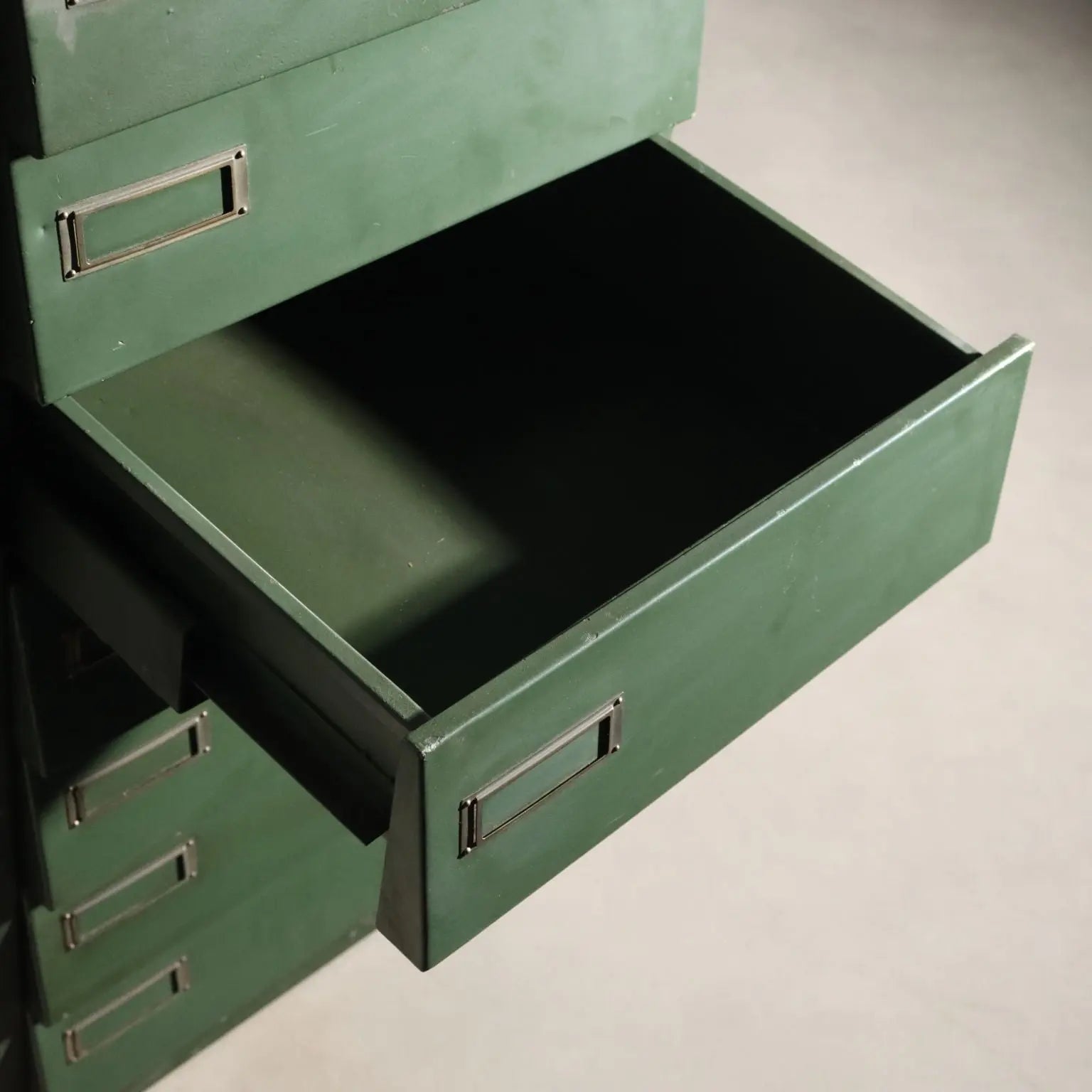 1960s Enameled Metal Industrial Chest
