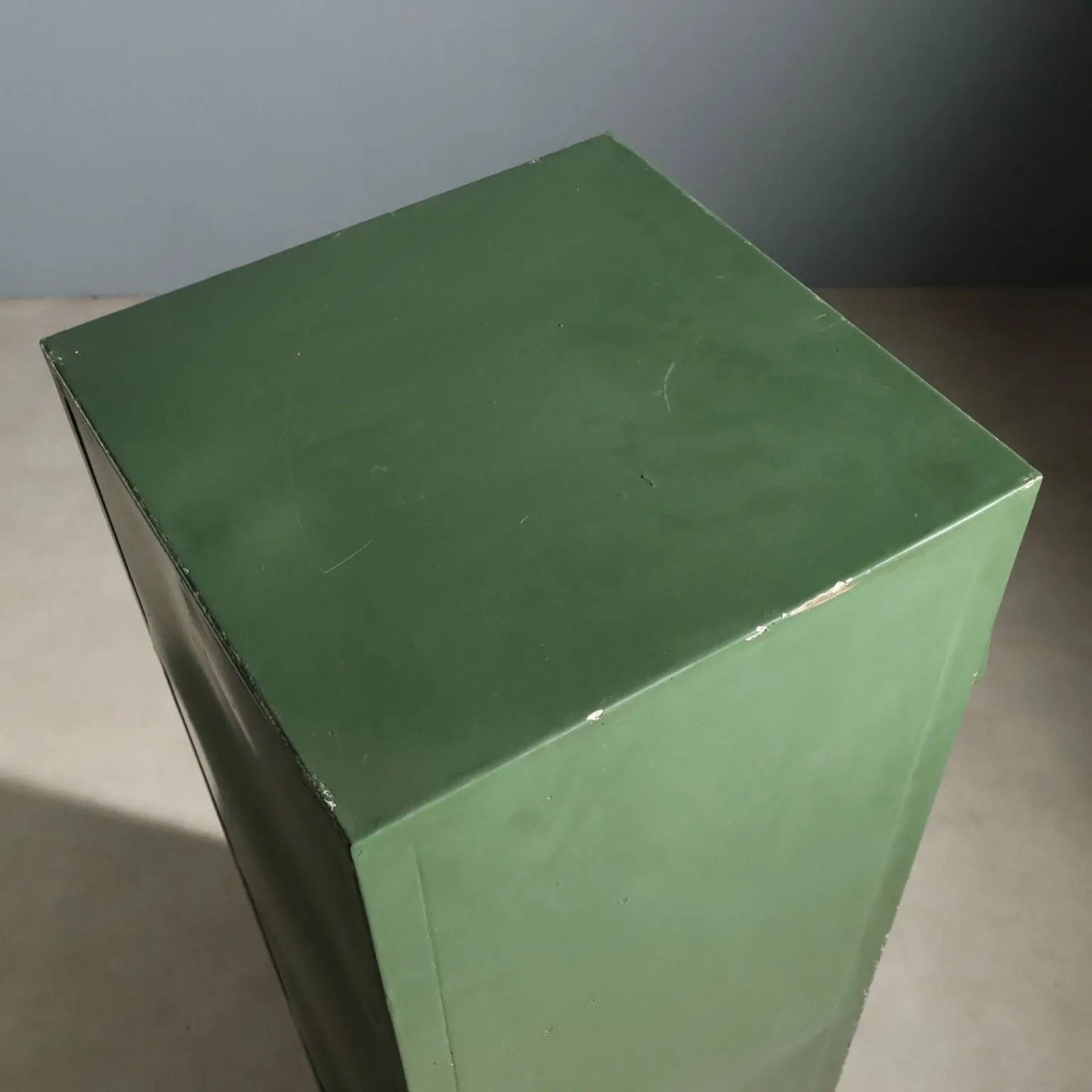 1960s Enameled Metal Industrial Chest