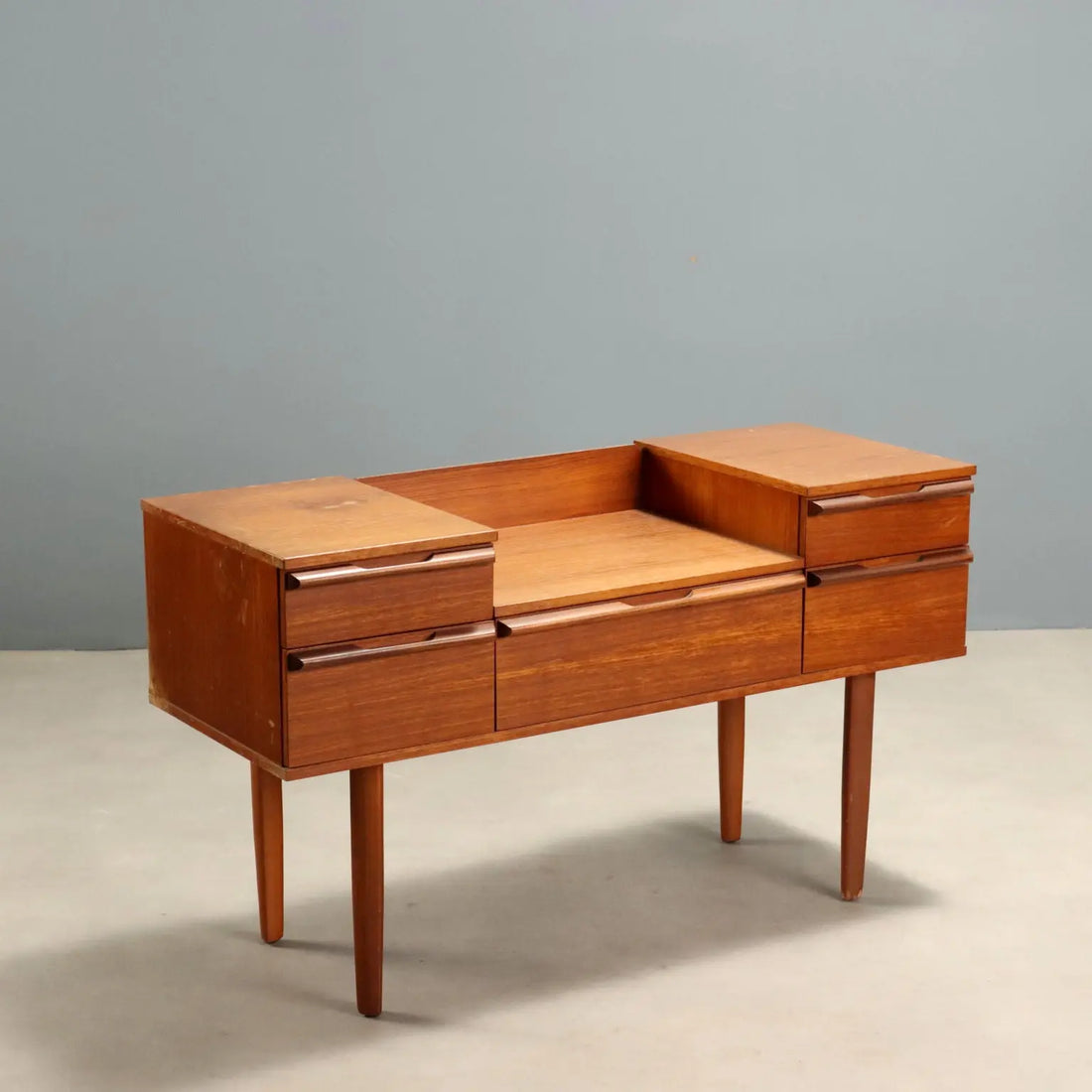 1960s English Teak Dressing Table