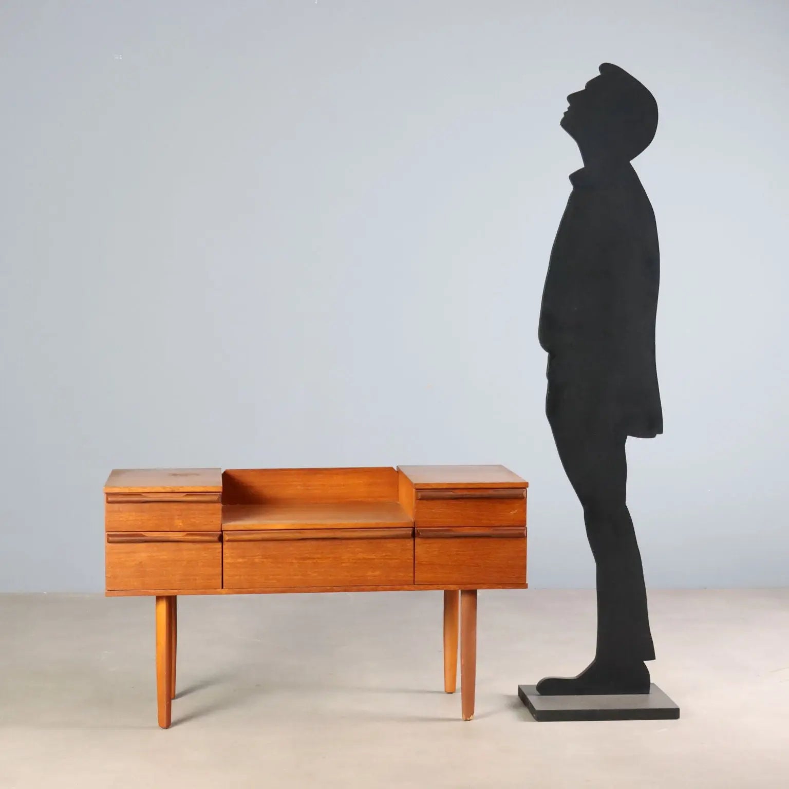 1960s English Teak Dressing Table