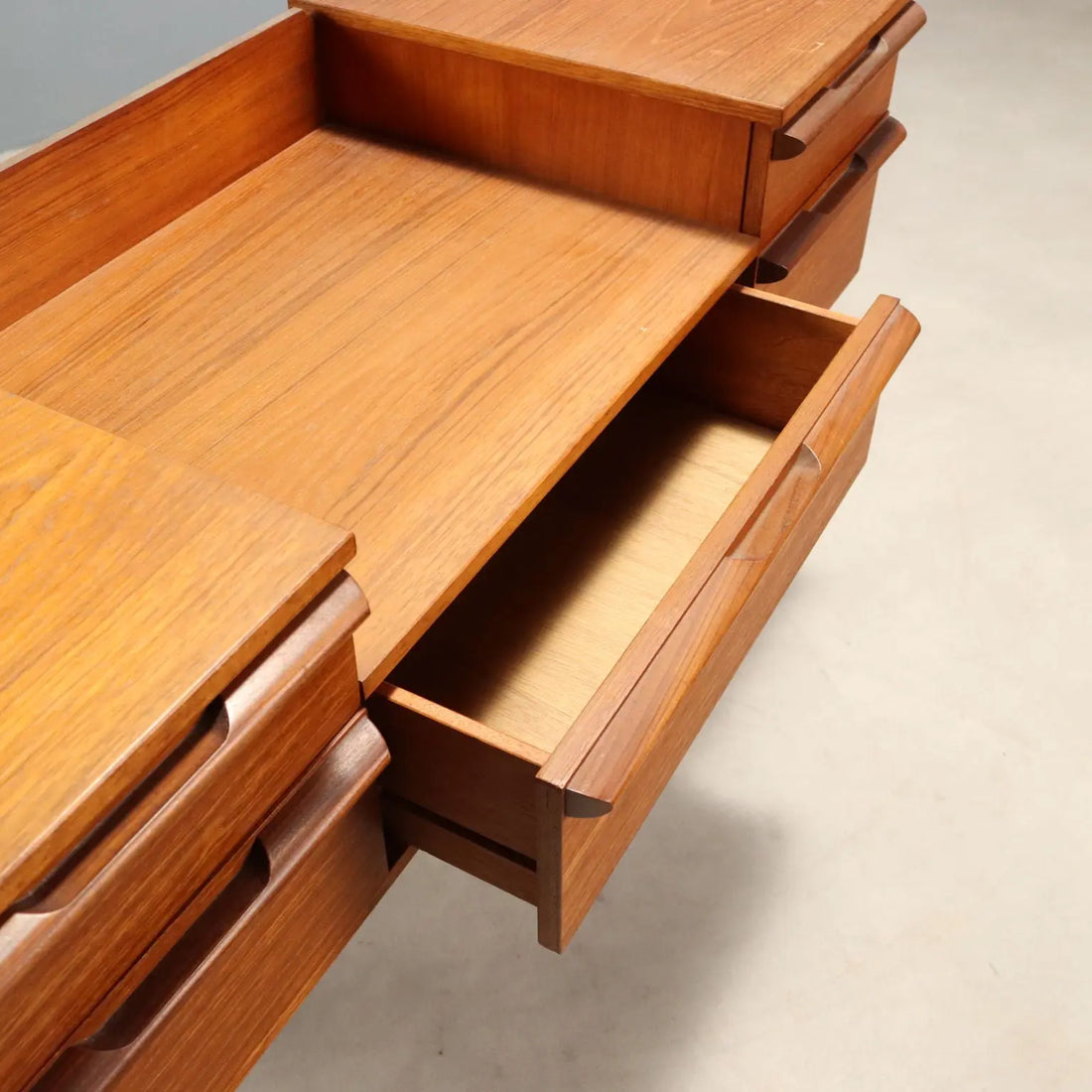 1960s English Teak Dressing Table