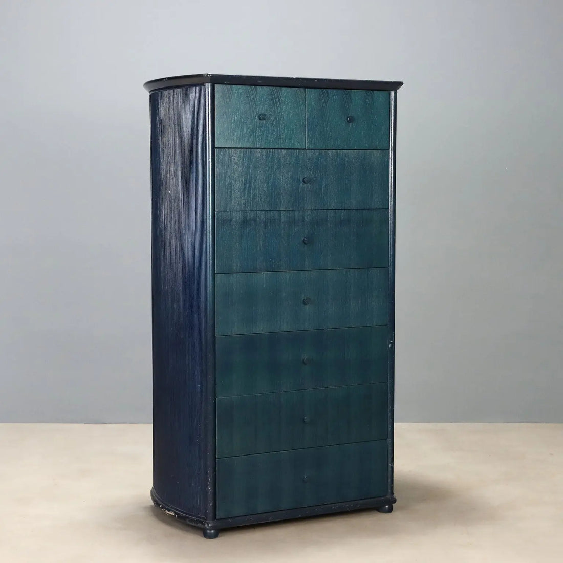1980s Blue/Teal Chest of Drawers