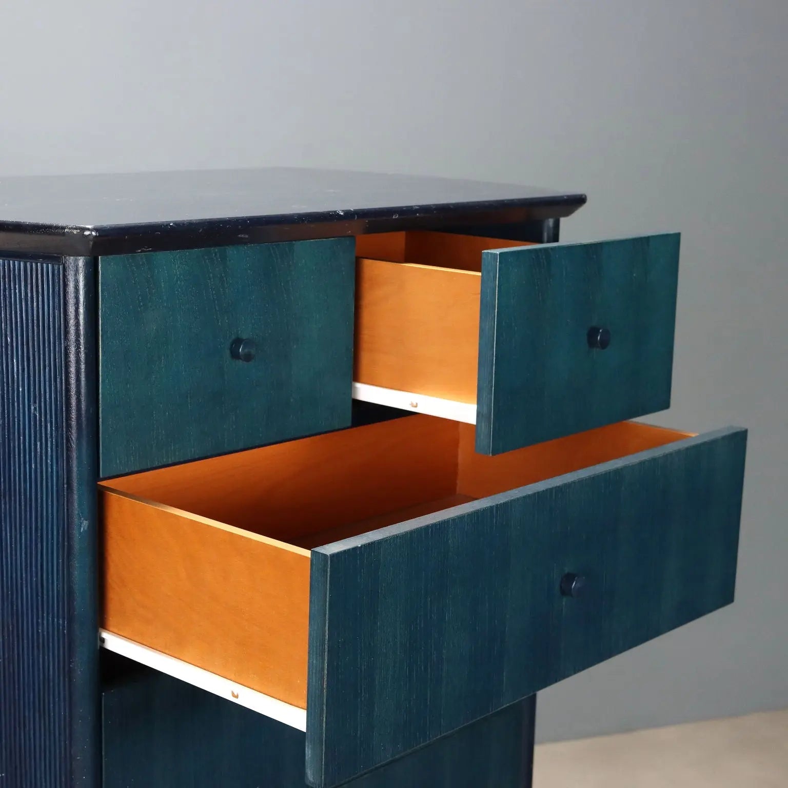 1980s Blue/Teal Chest of Drawers