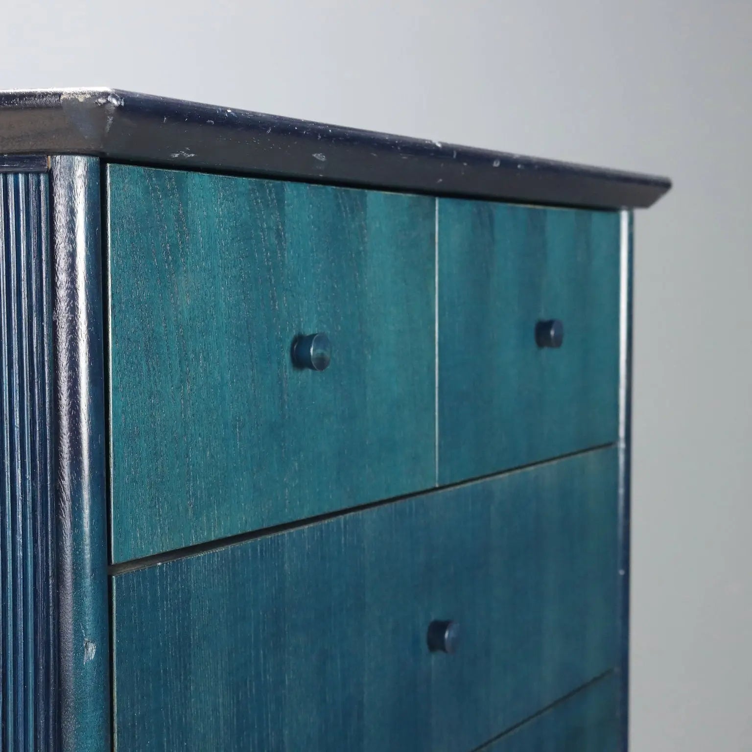 1980s Blue/Teal Chest of Drawers