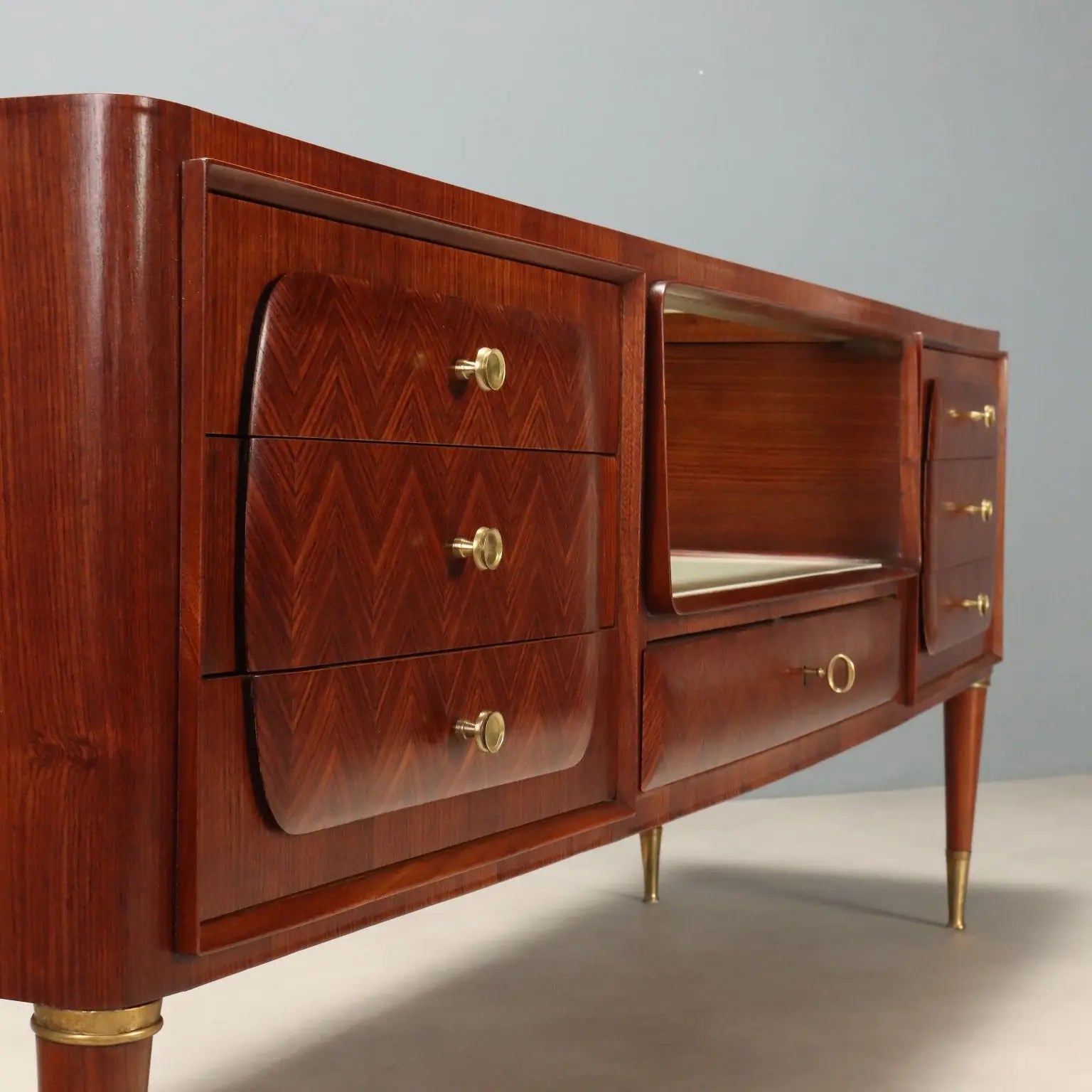 Vintage Chest of Drawers 1950s-60s Wood