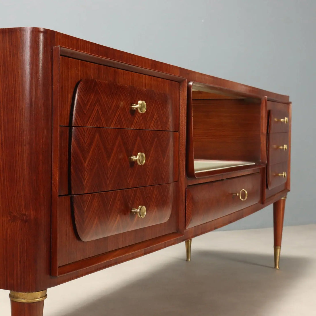 Vintage Chest of Drawers 1950s-60s Wood