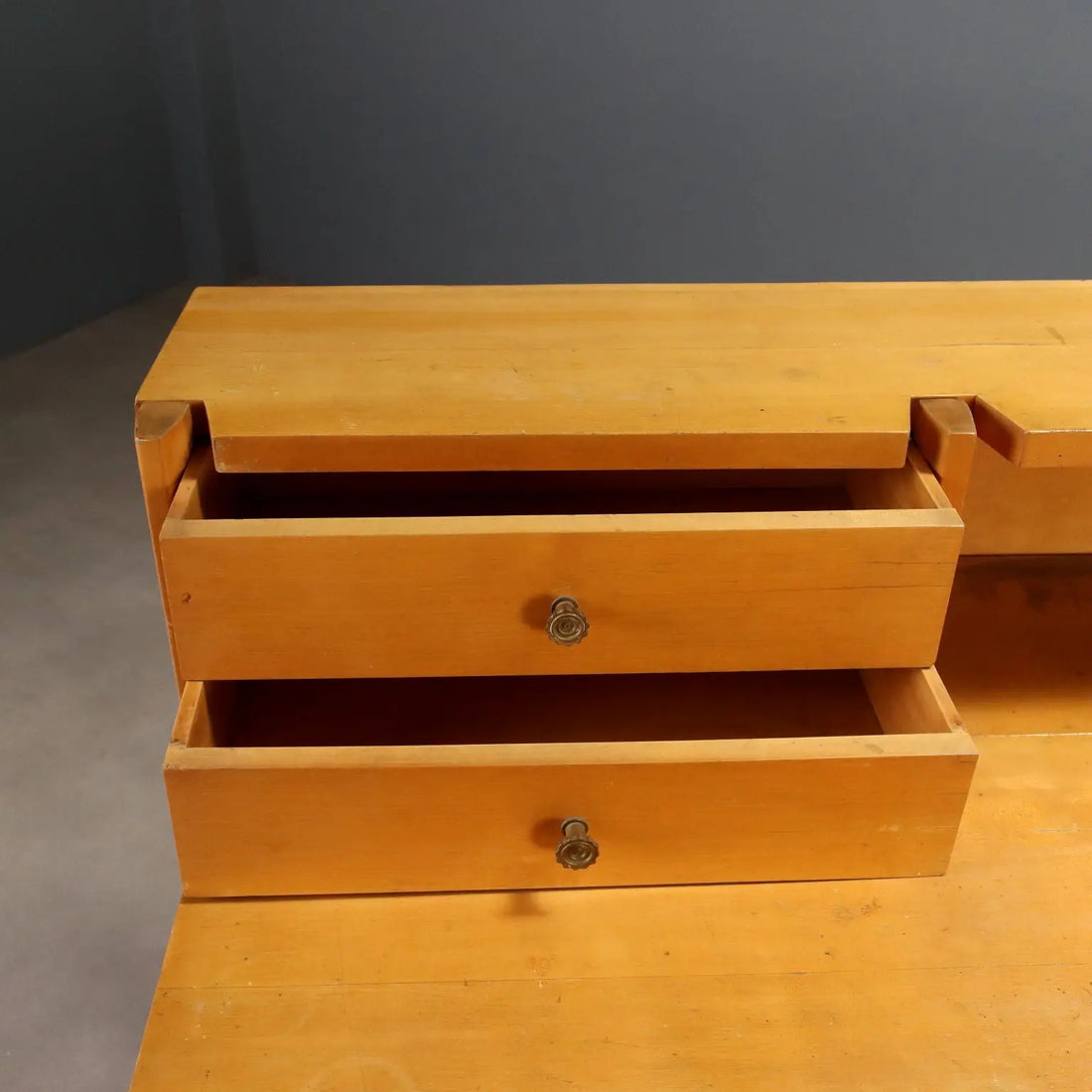 Vintage Cupboard Poplar Veneer Design Italy 1960s