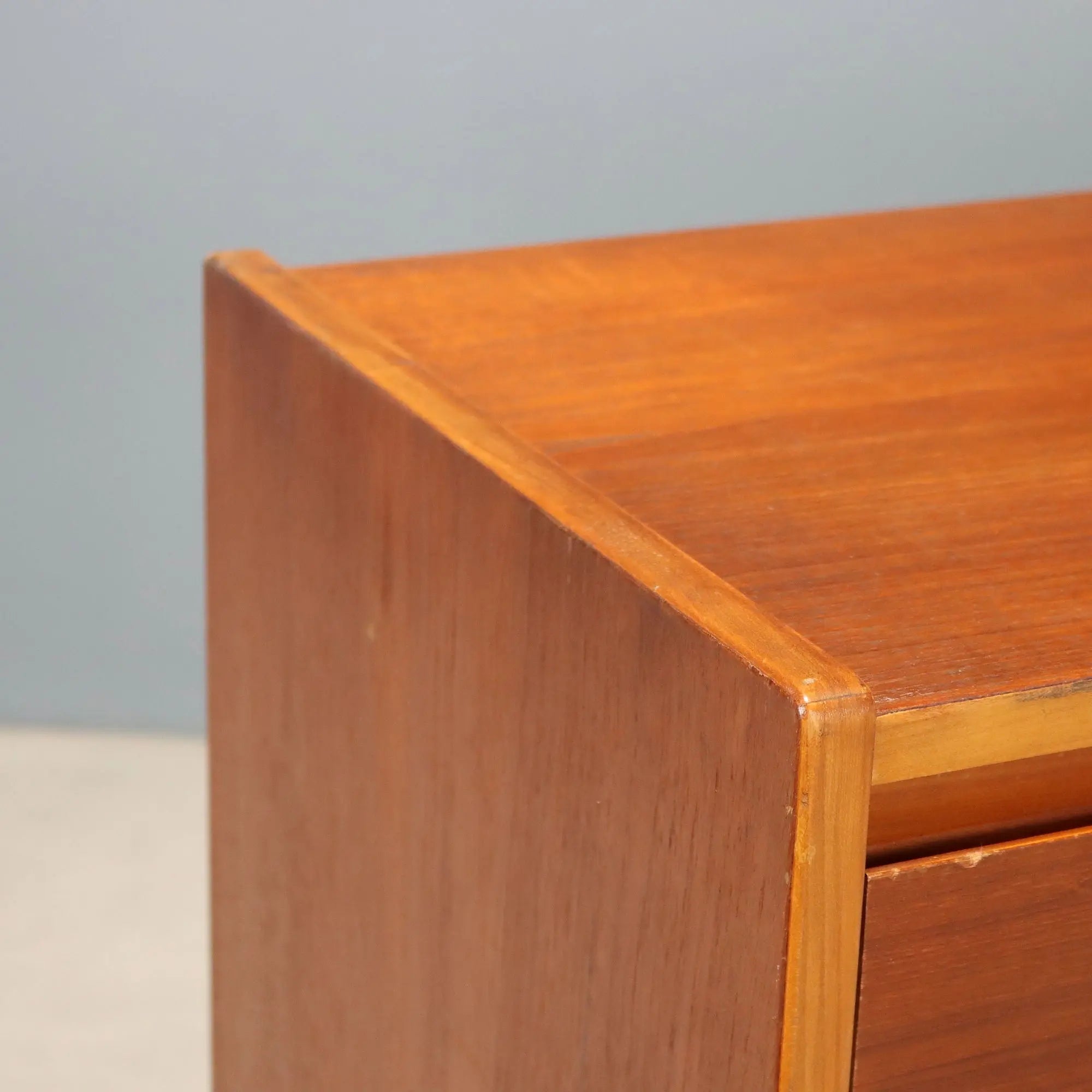 Vintage Chest of Drawers Teak 3 Drawers Design Italy 1960s
