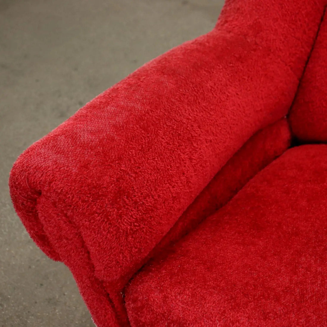 Vintage 3 Seater Sofa Brass Fabric Italy 1950s-1960s - Upholstery to be renewed | Modernism | Sofas