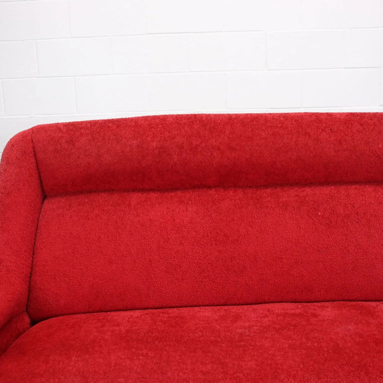 Vintage 3 Seater Sofa Brass Fabric Italy 1950s-1960s - Upholstery to be renewed | Modernism | Sofas