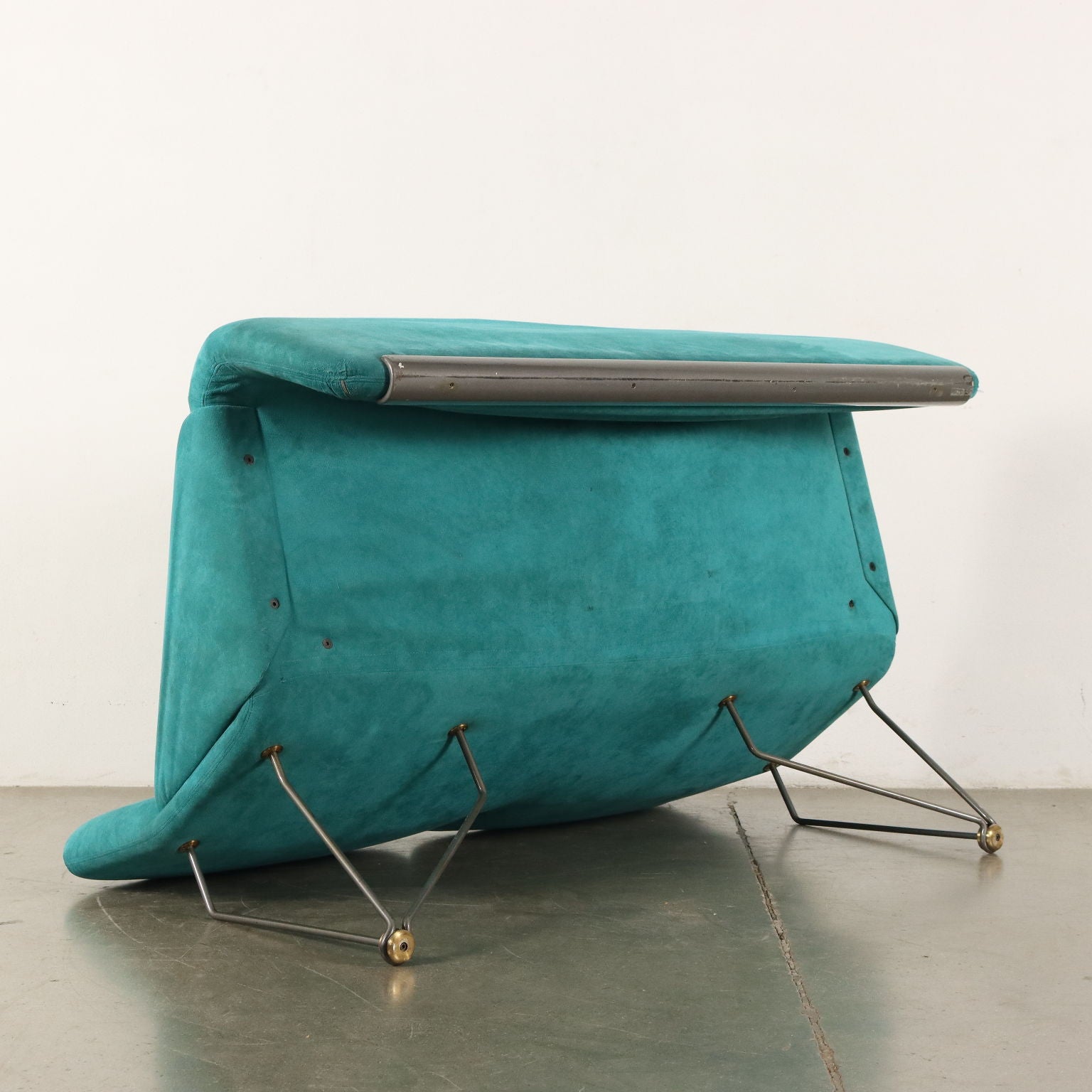 Vintage Sofa Feeling by Skipper 1980s Foam Alcantara Brass | Modernism  Sofas