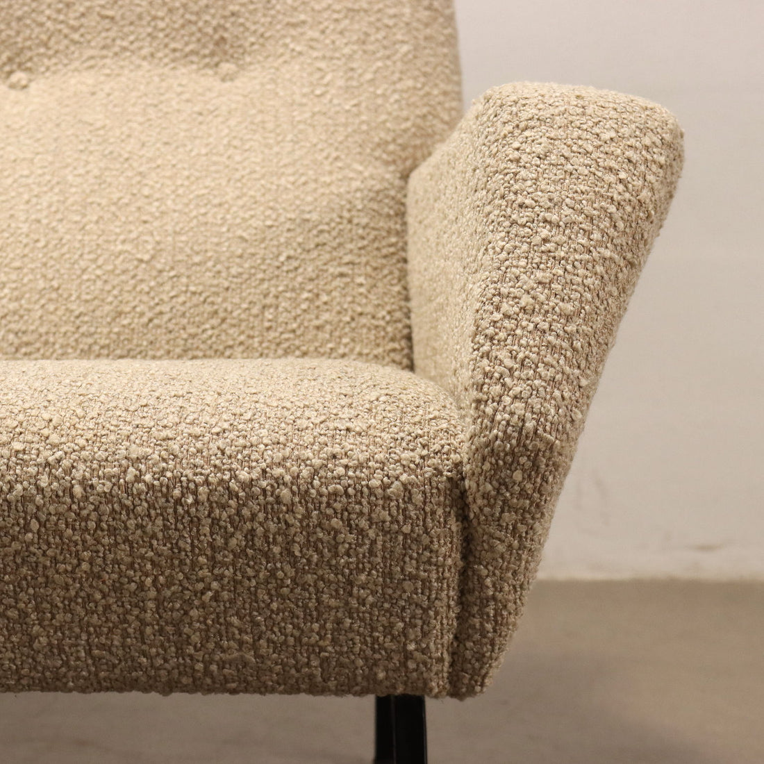 Vintage Sofa Foam Padding Cloth Enamelled Metal Design Italy 1960s | Modernism  Sofas