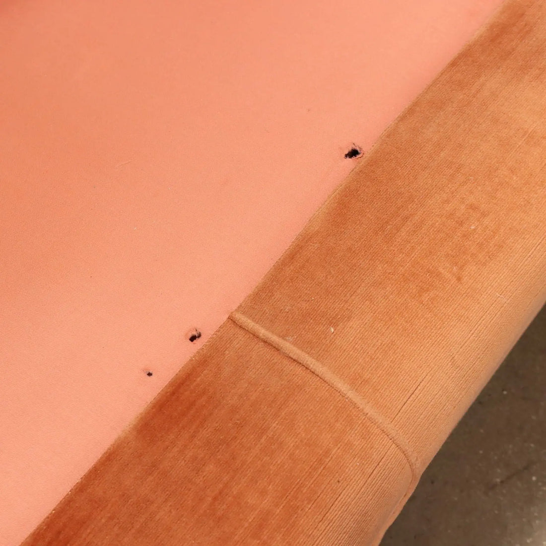 Vintage 1950s Sofa 3 Seater Red Velvet Italy To be Restored | Modernism | Sofas