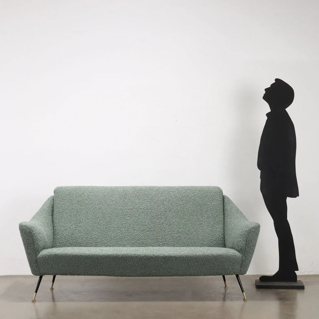 Vintage 1950s-60s Sofa with Origianl Fabric Upholstery Italy | Modernism | Sofas