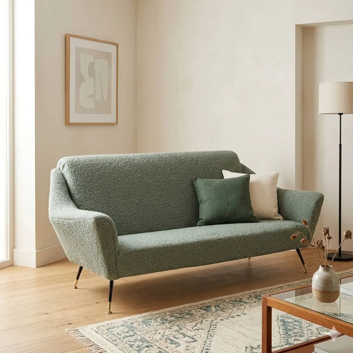Vintage 1950s-60s Sofa with Origianl Fabric Upholstery Italy | Modernism | Sofas