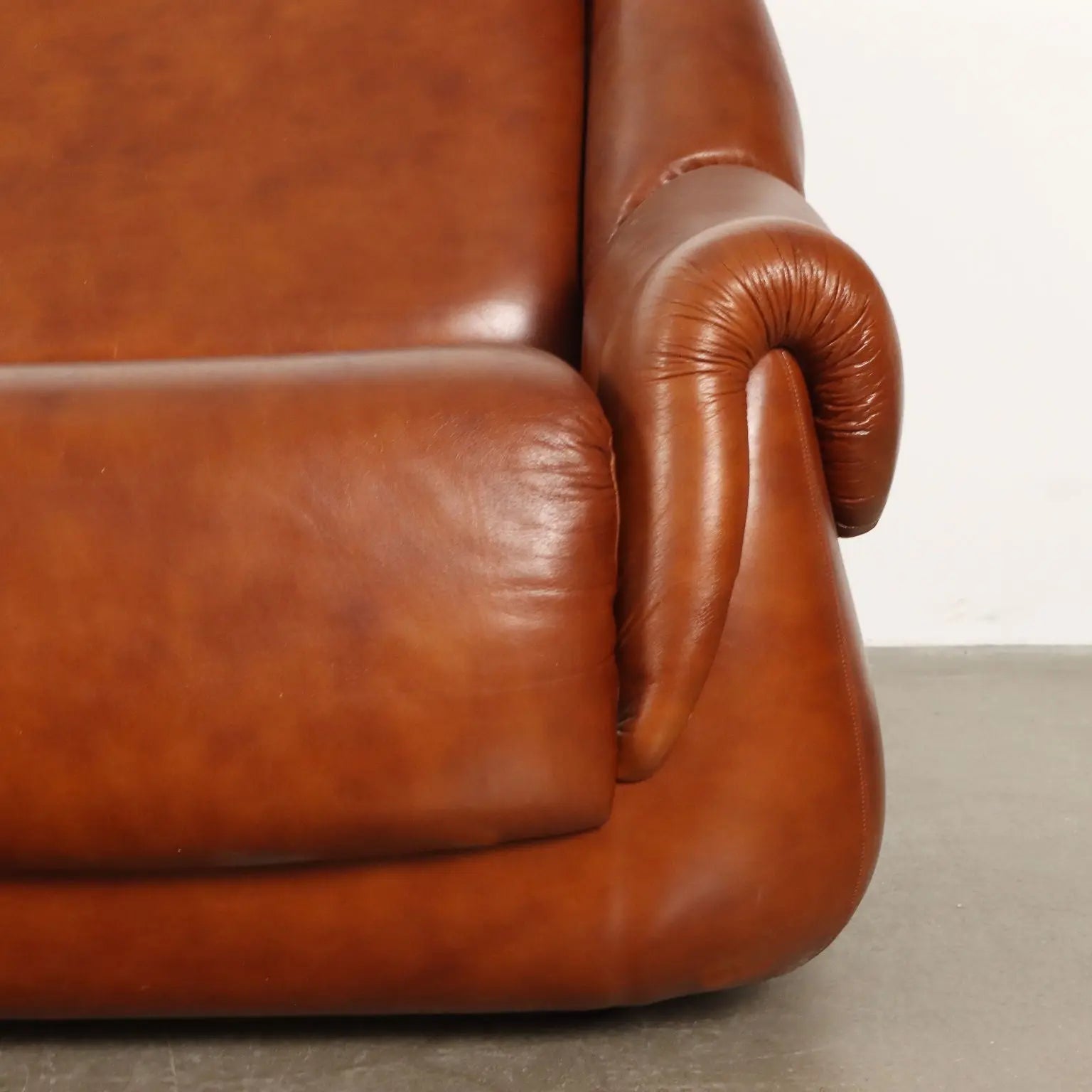 Vintage 1970s Sofa Leatherette 3 Seats Foam Italy | Modernism | Sofas