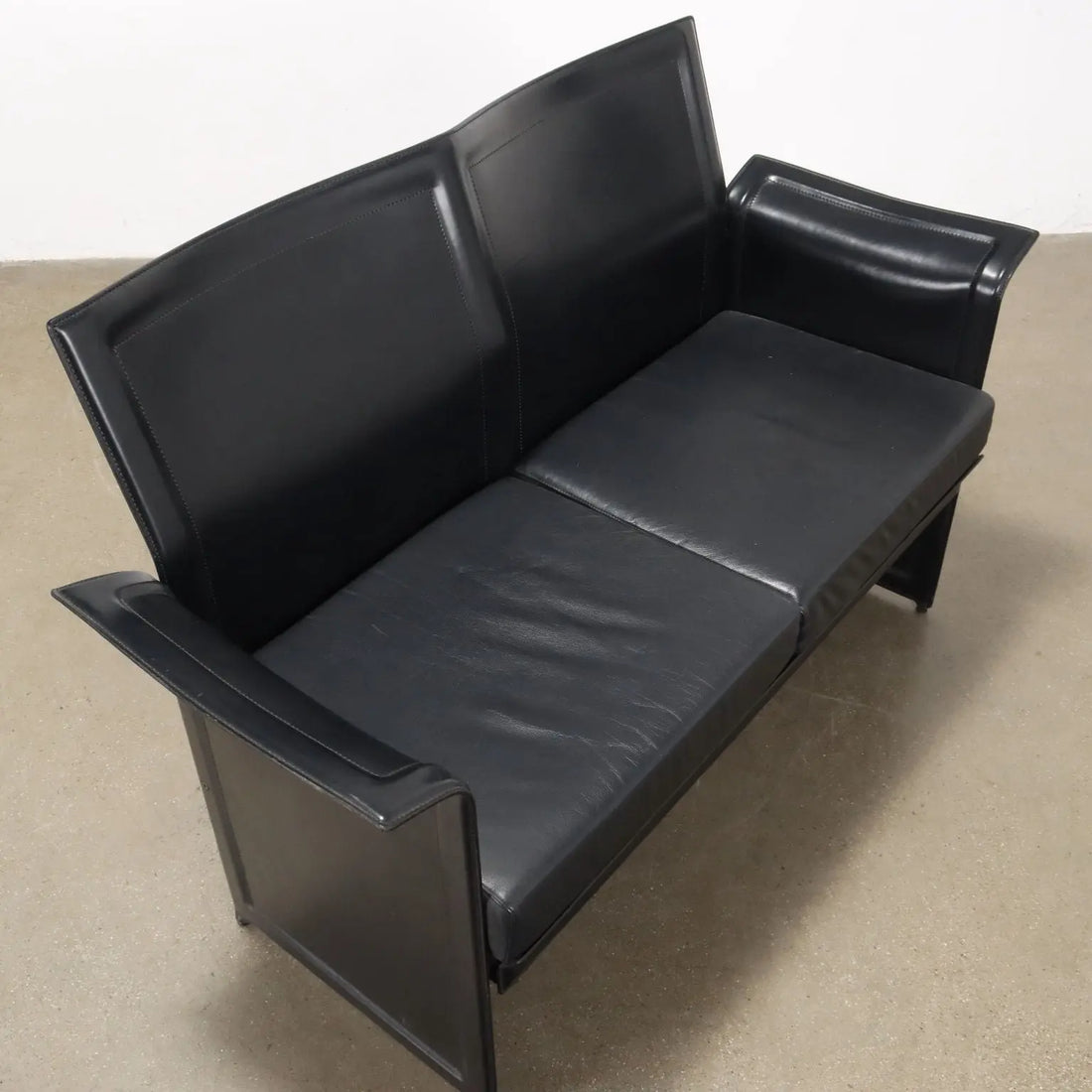 Vintage Sofa Metal Leather Italy 1980s-1990s | Modernism | Sofas