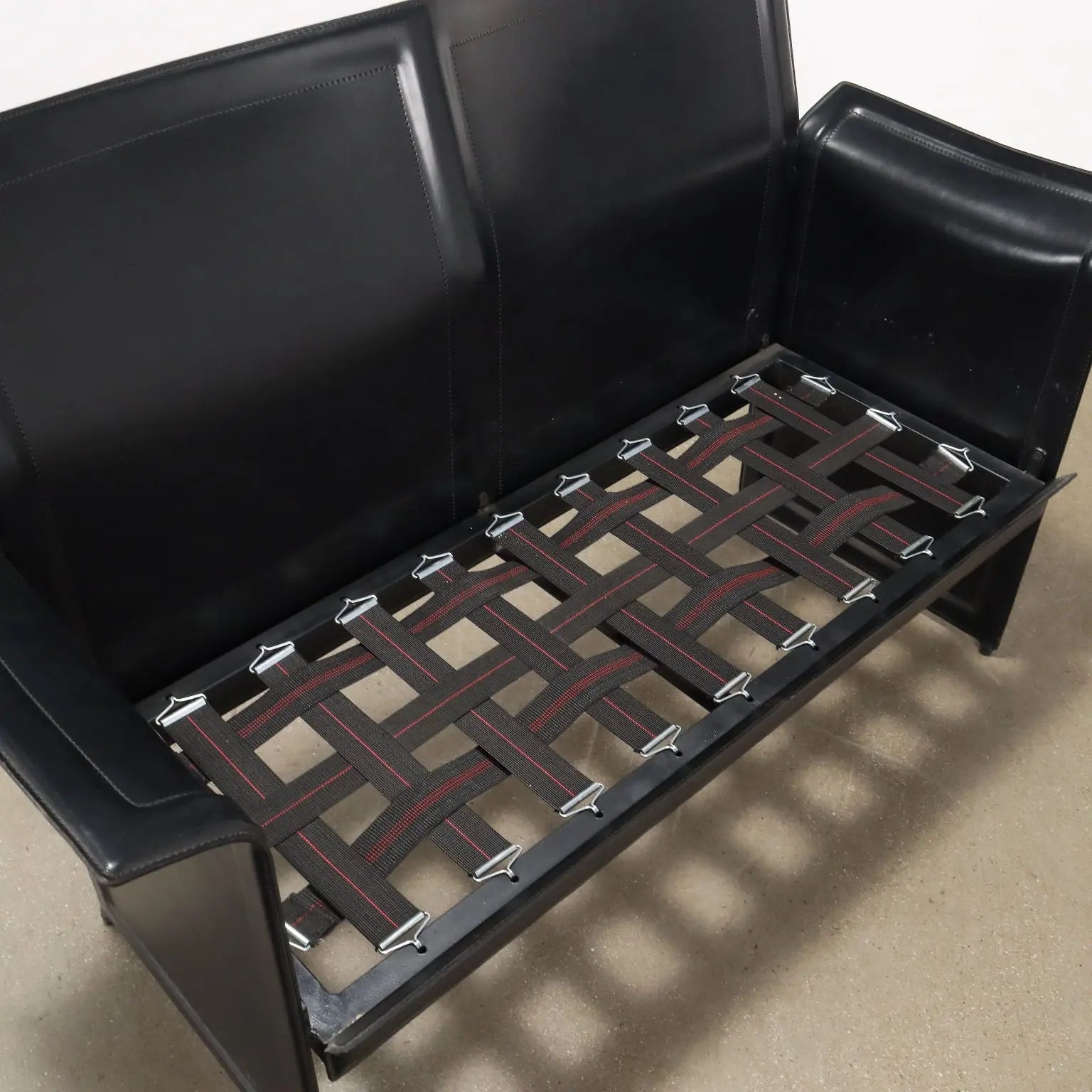 Vintage Sofa Metal Leather Italy 1980s-1990s | Modernism | Sofas