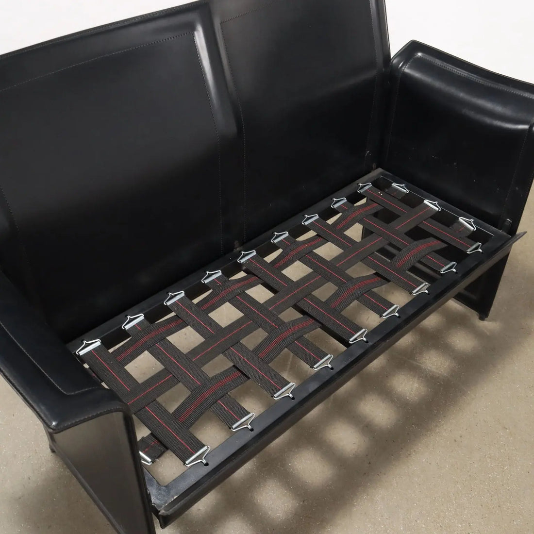 Vintage Sofa Metal Leather Italy 1980s-1990s | Modernism | Sofas