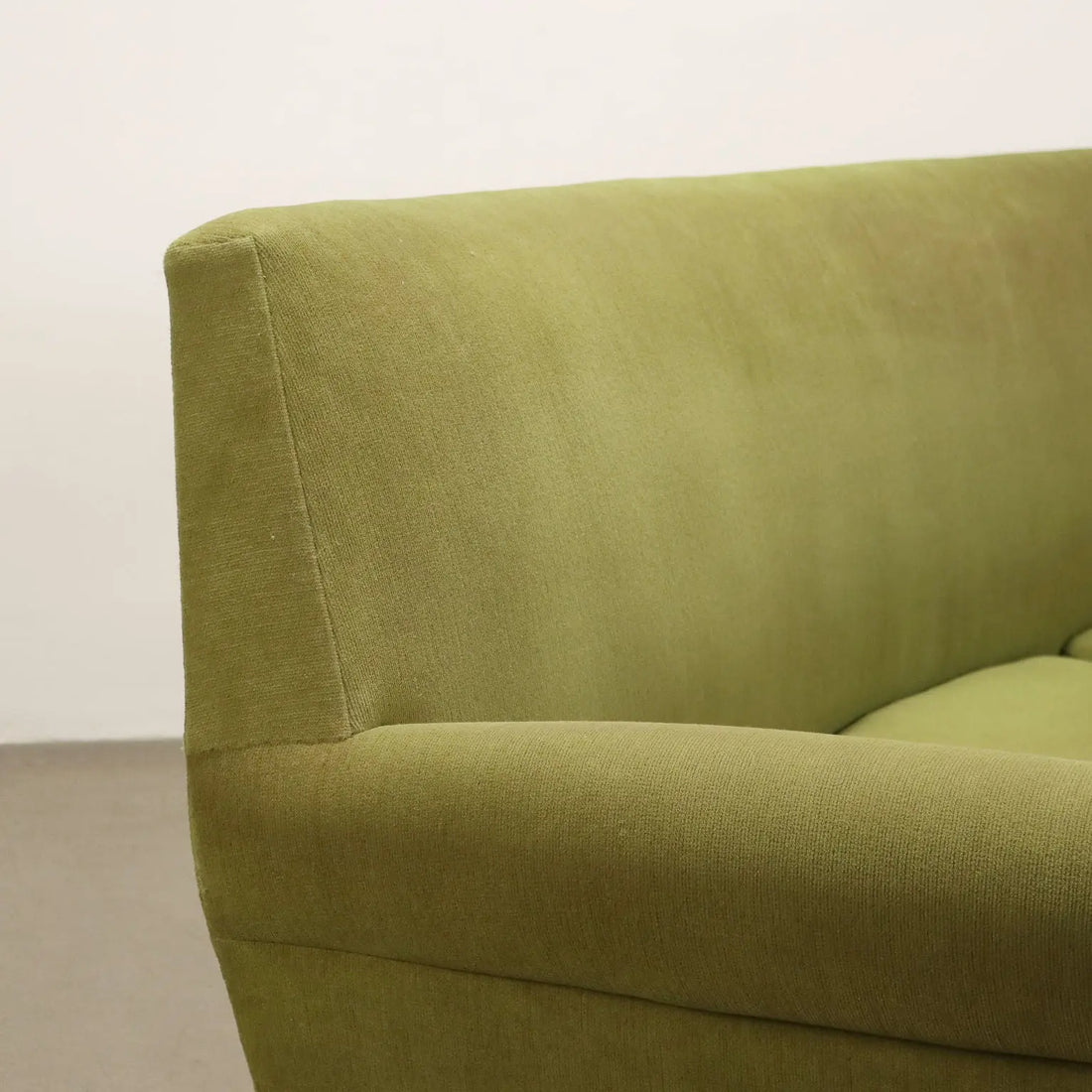 Vintage Sofa Fabric Brass 3 Seater Design Italy 1950s-1960s - 50s-60s | Modernism | Sofas
