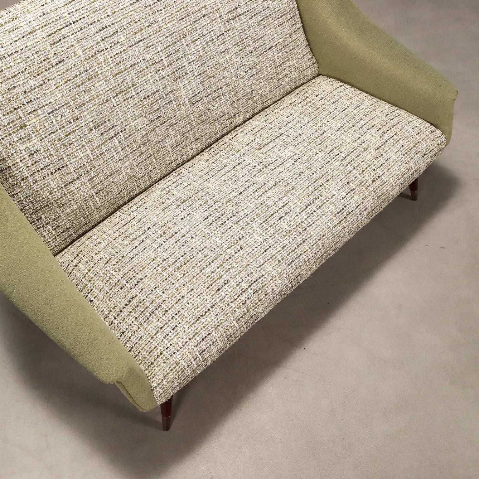 Small Vintage Sofa Fabric Foam Design Italy 1950s-1960s