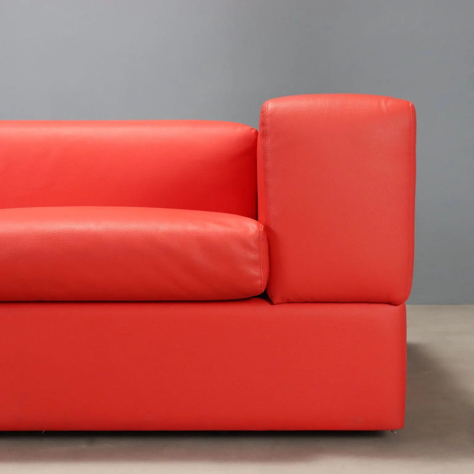 Vintage Sofa Cinova 711 Design Tito Agnoli Leatherette Italy 1960s